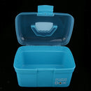 Multi-functional Portable Transparent Plastic Storage Box With Removable Tray