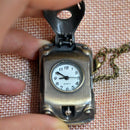 Small hanging buckle bronze classic car punk pocket watch Classic cartoon c P1Q7