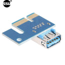 6Pin PCI-E1X to 16X Extender Graphic Riser Card Adapter Cable for BTC Miner