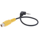 1Pc 2.5mm AV-in Converter Video Cable Stereo Male Plug To RCA Female AdapteS Kw