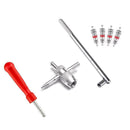 Valve Stem Installer HD Chrome Tool Puller Car Tire Core Repair AU Plug Rem H3Q2