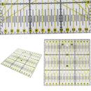 Acrylic Material Patchwork Quilting Ruler (5.91 inch x5.91 inch ,Yellow, tr B6F3