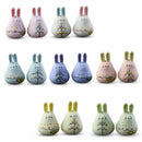 5X(Exquisite hand-made ceramic wind chimes jewelry cute rabbit wind bell BeJ1I2)