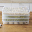 Refrigerator Dumpling Storage Box Stackable Food Organizer Plastic Con OYL