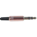 3.5 mm dual connector male - female jack adapter cable audio tone black gol S1G6