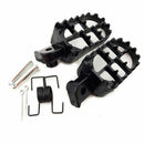 2 Black Aluminum Alloy Off-road Motorcycle Pedal Racing Style Motorcycle Re