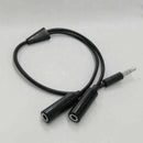 3.5mm Y Splitter Audio Adapter 1 Male Plug to 2 Dual Female Jacks