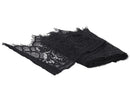 3 Yards Black Eyelash Tassel Floral Lace Trim for Wedding Dress Sewing Craft