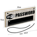 Wooden WiFi Password Hanging Board Chalkboard Internet Signal Plate Decor