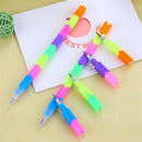 4pcs 8 Sections Stacker Swap Building Block Pencils Children Gifts Colorful