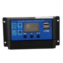 10A 12V 24V Auto work PWM Solar Charge Controller with LCD Dual USB 5V Outp B5W9