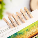 100X Durable Wood Clothespins Photo Album Wood Clip Wooden Laundry Clothes Pins.