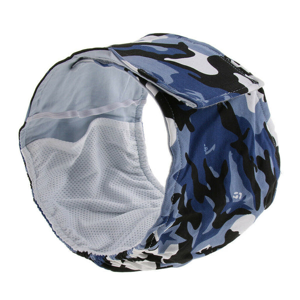 Male Dog Sanitary Physiological Pants Washable Dog Diapers Camouflage Blue