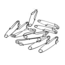 10 Pieces Tuna Clip Stainless Steel Long Line Clips Tackle Long Line Snaps L