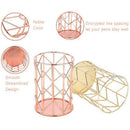 1X(Wire Metal Pen Holder, Makerup Brush Holder Pencil Holder Desk Organizer