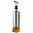 300Ml Kitchen Glass Oil Bottle Stainless Steel Leak-Proof Soy Sauce Vinegar I1O5