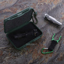 Travel Plastic Box Case Storage For Flashlight Torch Lamp Light Set with String