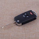 3+1Button Flip Folding Remote Key Case Shell Uncut Blade fit for Dodge Chrysler