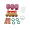 17pcs TIG Gas Lens Back Cap Collet Body Kit Fit TIG Welding Torch WP17/18/26