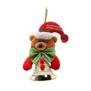 Christmas Tree Hanging Holiday Mall Home Decoration Ornament Cute Bear Bell