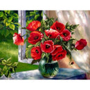 5D DIY Full Drill Diamond Painting Flowers Cross Stitch Embroidery Craft