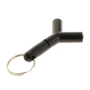1 Male To 2 Female 3.5mm Y Audio Splitter Headphone Adapter W/ Key Ring