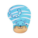 Skid Resistance Memory Foam Comfort Wrist Rest Support Mouse Pad Blue Cat A