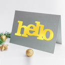 DIY Letter hello Shape Cutting Dies Stencil Scrapbooking Embossing Template A