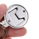 Creative Beer Bottle Cap-Shaped Advertising Bottle Opener Keychain Gift FT