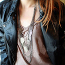 Bohemian Leaves Multi-layer Long Necklace Pendant Chain Fashion Jewelry Kw