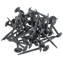 50 x Ground Sheet Plastic Tent Pegs Awning Carpet Pegs Heavy Duty Grey