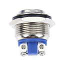 19mm High Round Head Momentary Stainless Steel Push Button Switch A