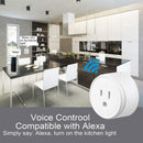 2pcs Voice Control Mini US Wifi Plug Wireless Remote Smart Home Socket