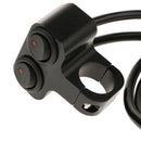 12V ATV Headlight Fog Spot Light Dual On Off Switch Fits 25mm Handlebar