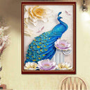5D DIY Full Drill Diamond Painting Peafowl Cross Stitch Embroidery Mosaic