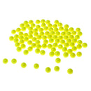 100pcs Fishing Floating Bobbers Drift Ball EVA Foam Indicator 8.3mm Yellow