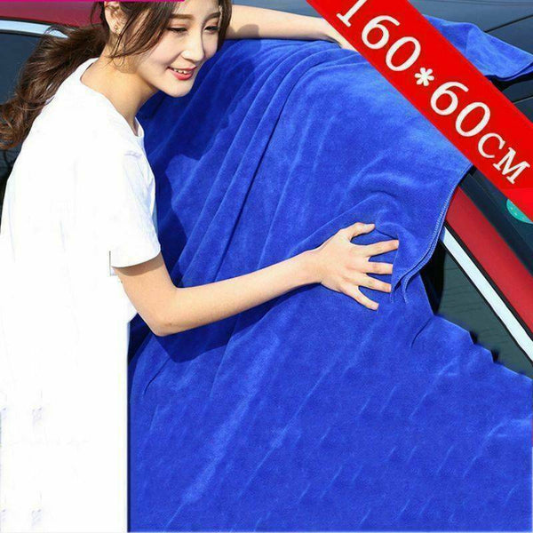 1 x LARGE MICROFIBRE CLEANING AUTO CAR DETAILING SOFT CLOTHS WASH TOWEL DUSTER