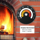 Heat Powered Burning Stove Temperature Adsorption Fireplace Thermometer