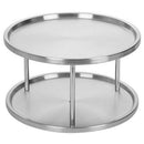 Spice Rack Stainless Steel Organizer Tray 360 Degree Turntable Rotating 2 S T7Y7