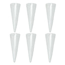 6Pcs Glass Air Hydroponic Planter Holder Conical Plant Terrarium Home Decors
