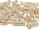 100Pcs Mini DIY Wooden Clothes Photo Paper Pegs Clothespin Cards Craft Clips  FT