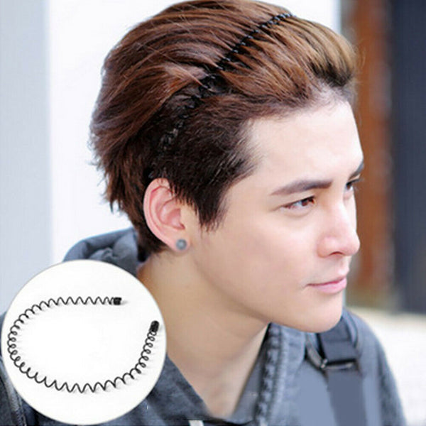 6pcs Spiral Hairstyle Accessories Simple Wavy Headband Hair Hoop Unisex Metal