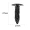 15pcs Universal Car Auto Door Trim Panel Clips Nylon Plastic Retainer Rivet