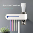 2 In 1 UV Toothbrush Sterilizer Toothbrush Holder Automatic Toothpaste Dispen OZ