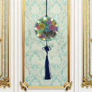 Dandelions 5D Diamond Painting LED Light Full Drill Home Decor Round w/ Tassel