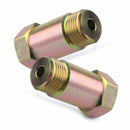 2pcs 45mm O2 Oxygen Sensor Extension Spacer Extender Tool Color Zinc M18x1.5MM