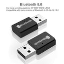 Wireless PC Audio Music Transmitter Bluetooth 5.0 Sound Card USB Power Adapter