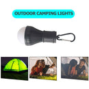 Portable Mini Tent Light 3 Modes LED Bulb Hanging Camping Lamp Flashlight A