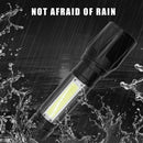 Portable T6 COB LED USB Rechargeable Zoomable Flashlight Torch Lamp Light Campin
