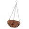 3 Pack Hanging Flower Basket Coconut Coir Husk Flower Pot - Decorative Iron